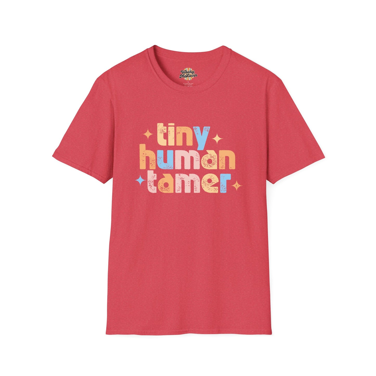 Tiny Human Tamer Retro Parenting Tee