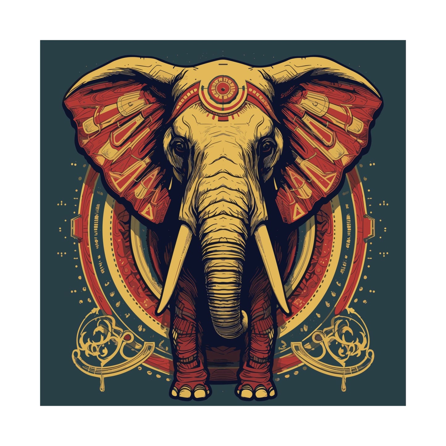 Circus Royale Square Art Print