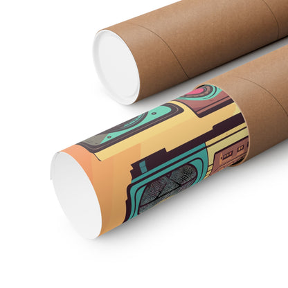 Boombox Collection Square Art Print