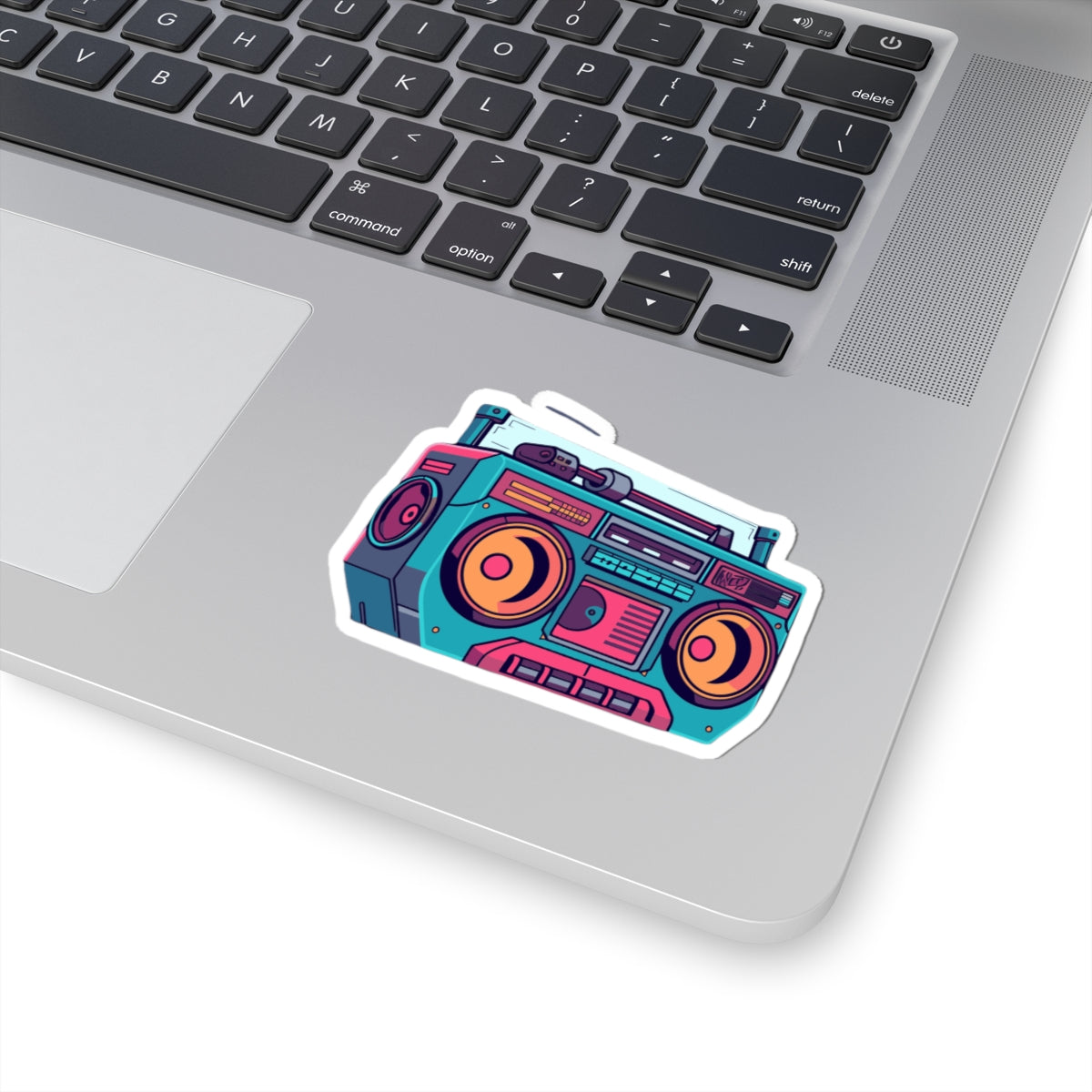 Retro Boombox Kiss-Cut Sticker