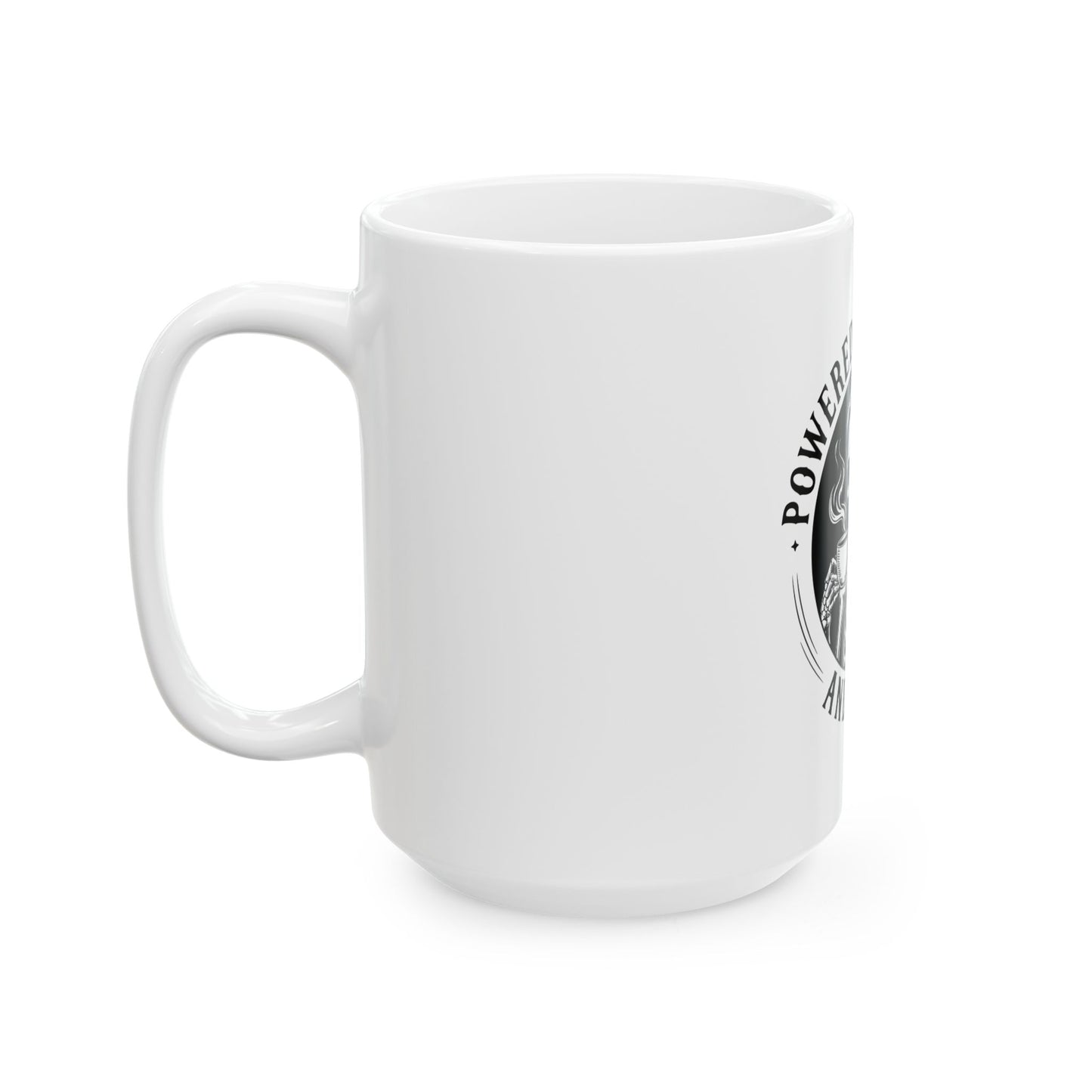 Powered by Caffeine and Chaos Coffee Mug