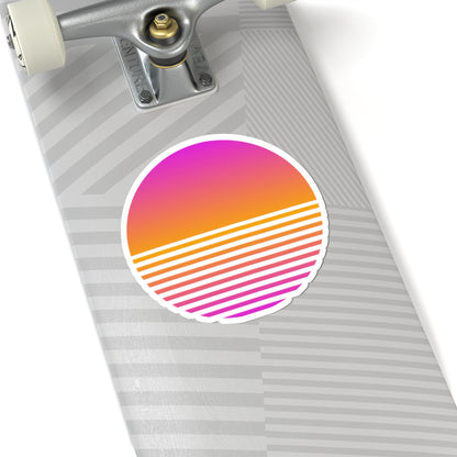 Sunset Grid Sticker