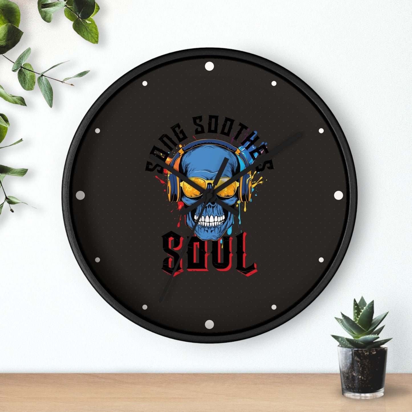 Song Soothes the Soul Wall Clock