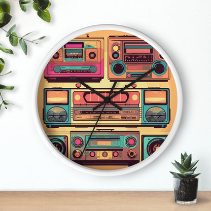 Boombox Collection Wall Clock