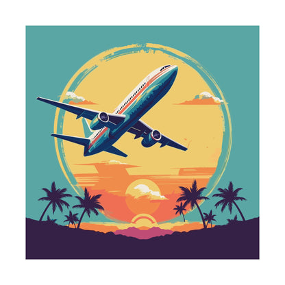 Jet Set Square Art Print