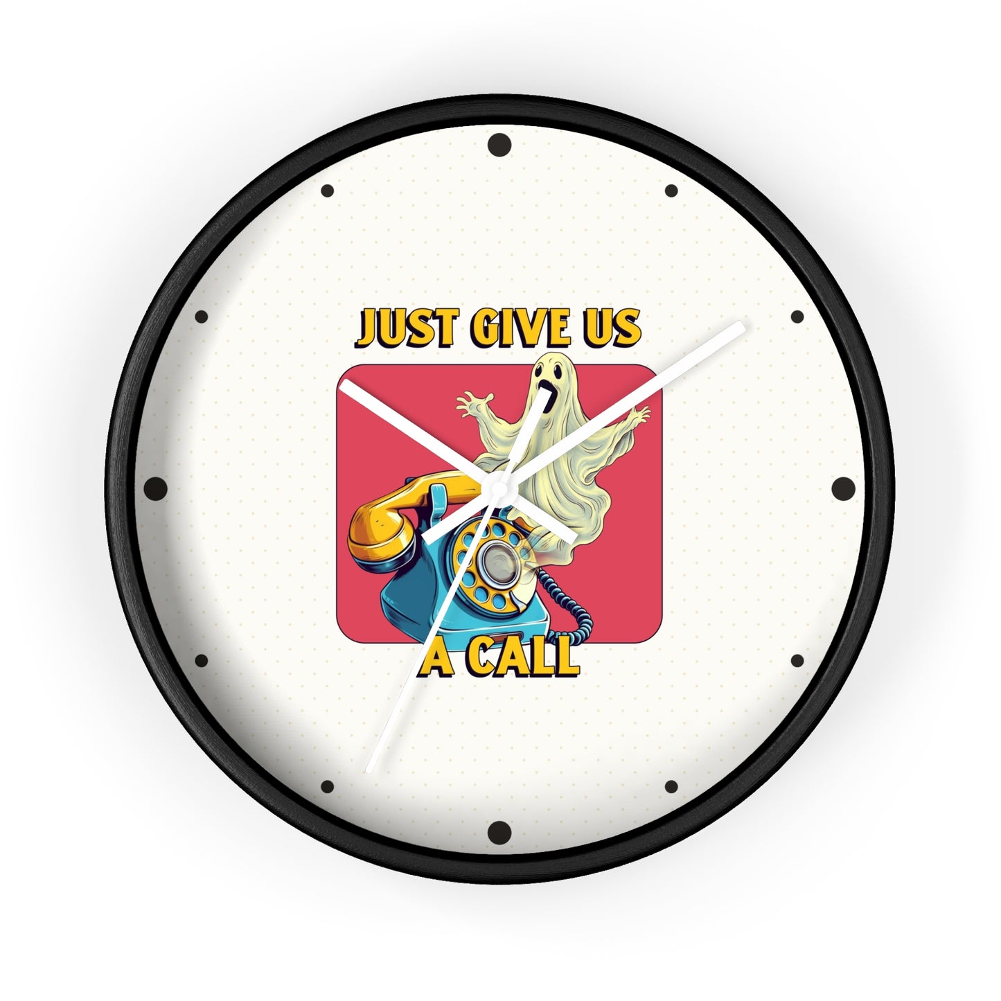 Just Give Us a Call Wall Clock