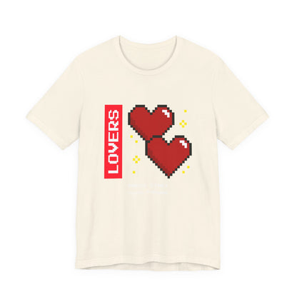 Lovers Press Start Pixel Hearts Tee