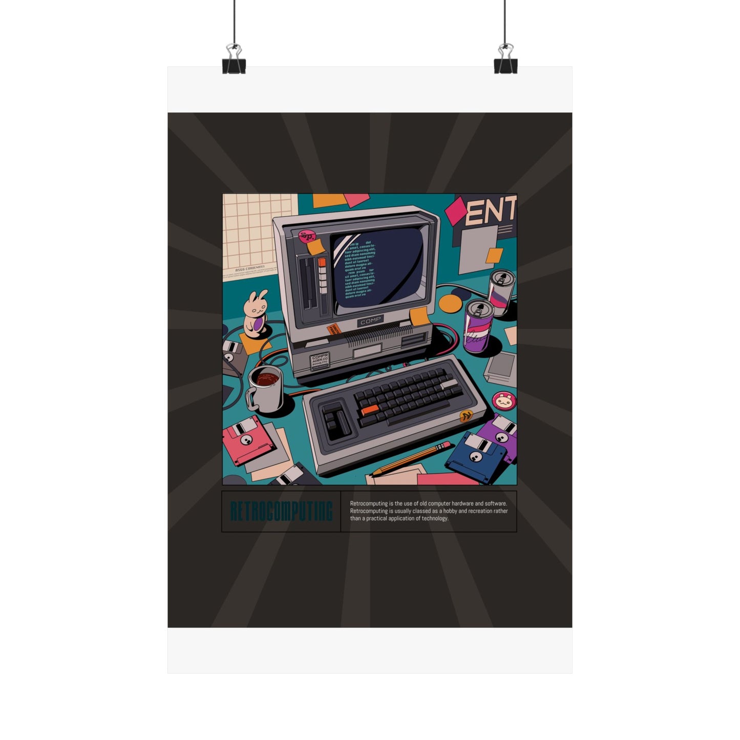 Retro Computing Retro Poster