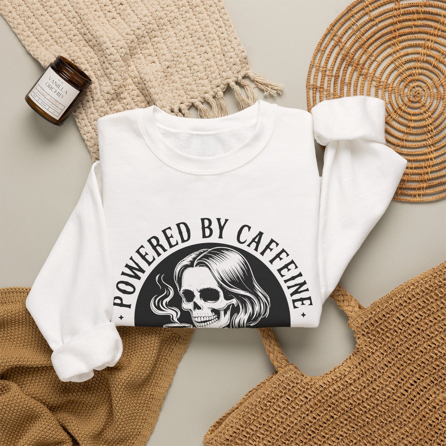 Powered by Caffeine and Chaos Sweatshirt