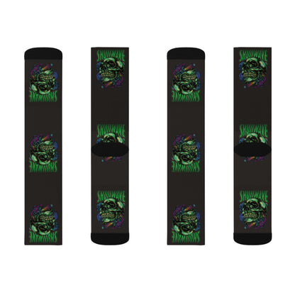 Skullwave Crew Socks
