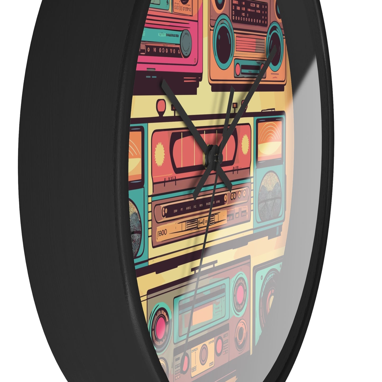 Boombox Collection Wall Clock