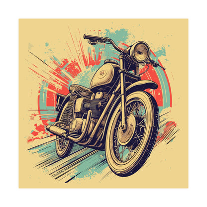 Cafe Racer Sketch Square Art Print