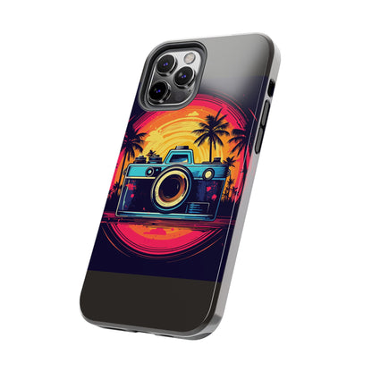 Retro Camera Sunset Tough Phone Case