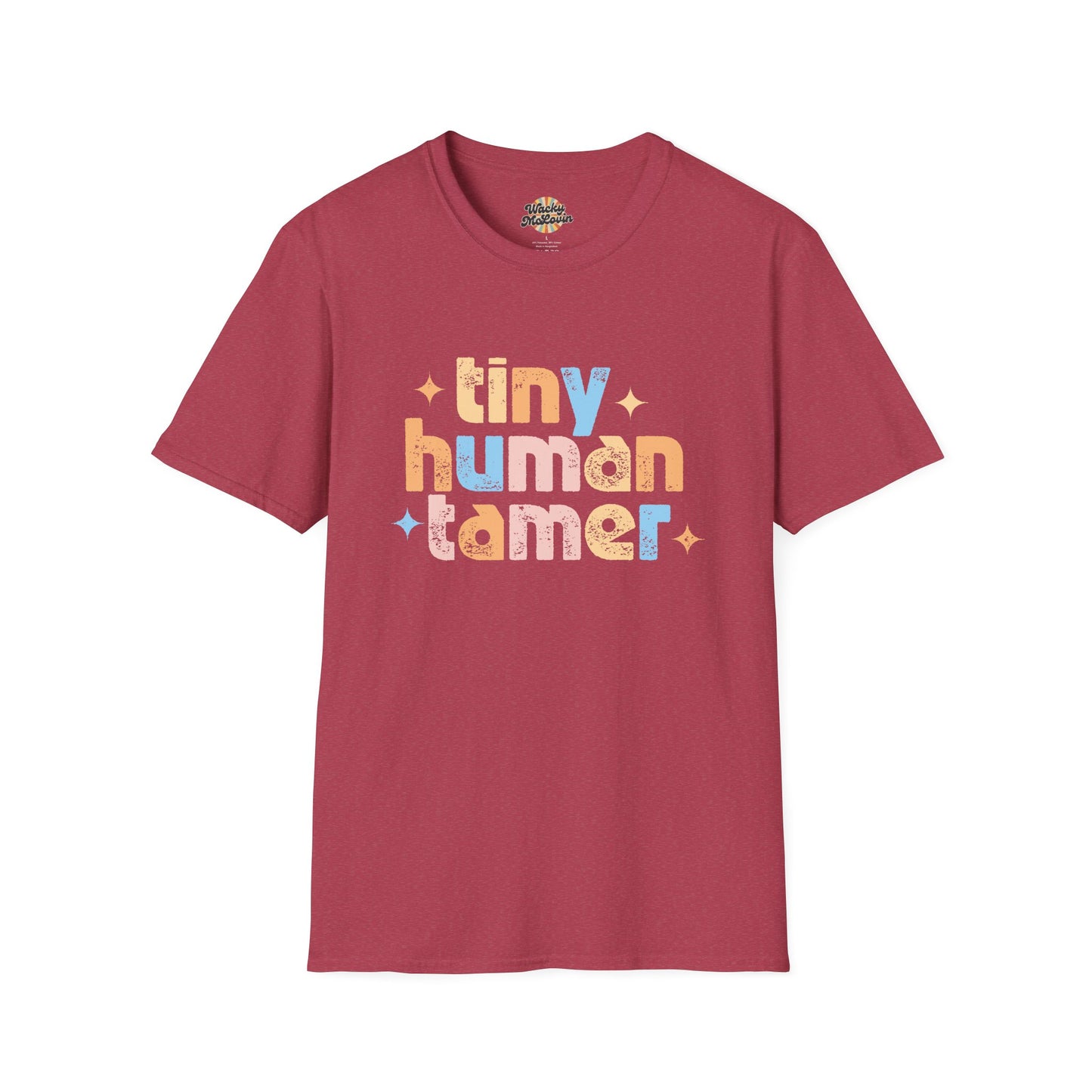 Tiny Human Tamer Retro Parenting Tee