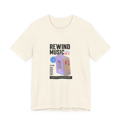 Rewind Music Cassette Tee