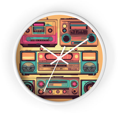 Boombox Collection Wall Clock