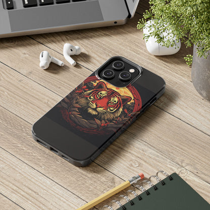 Tiger Wreath Tough Phone Case