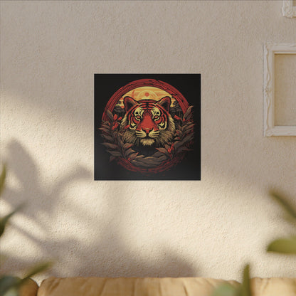 Tiger Wreath Canvas Print