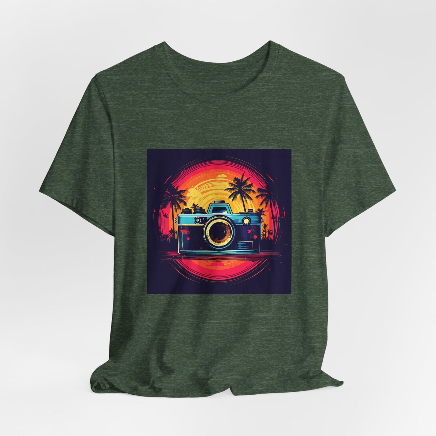 Retro Camera Sunset Tee