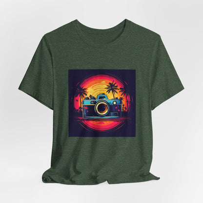 Retro Camera Sunset Tee