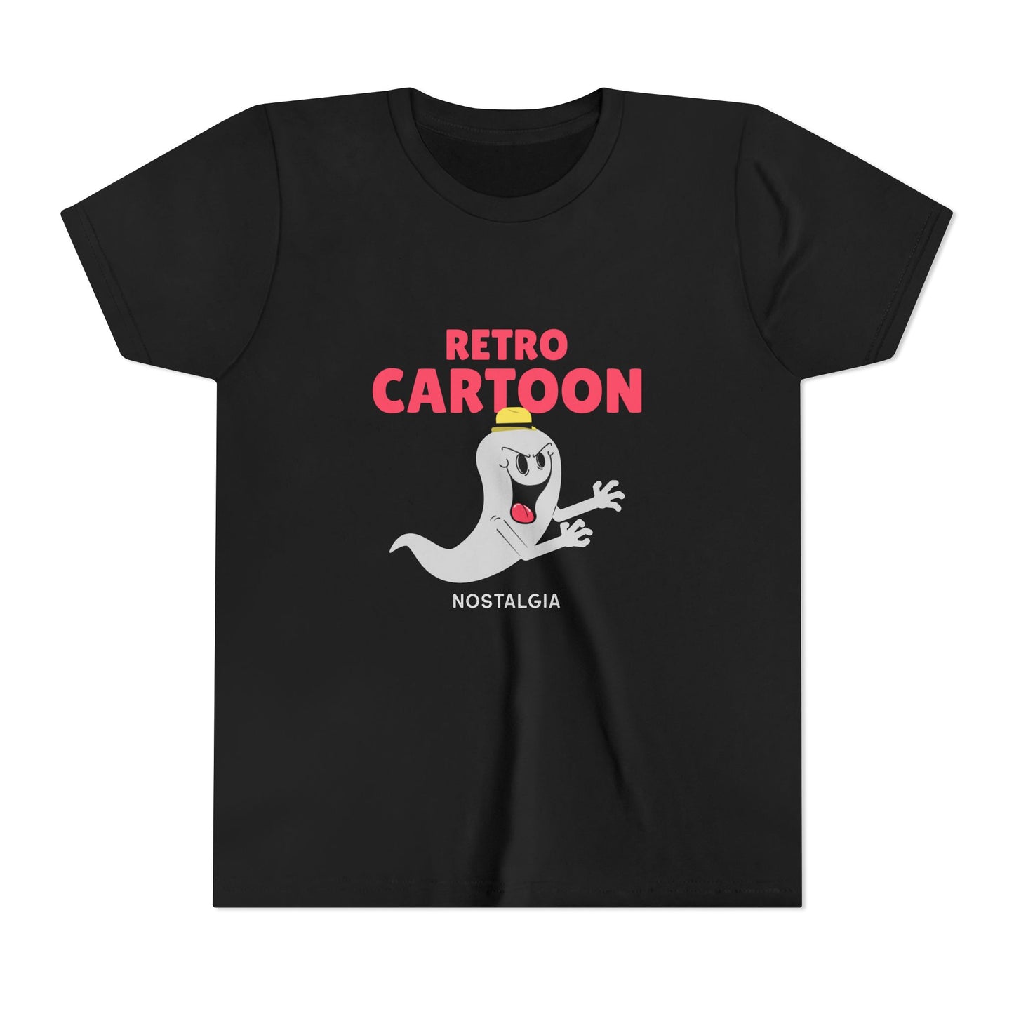 Retro Cartoon Ghost youth tee with retro print