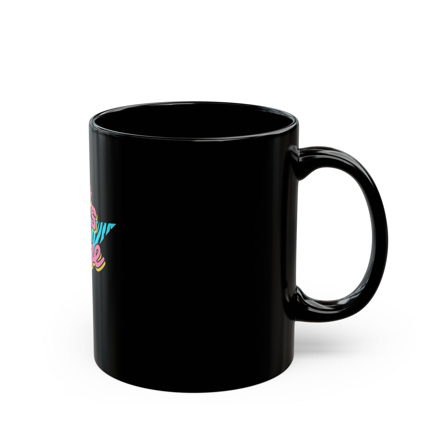 90's Babe Black Mug