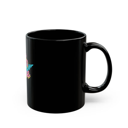 90's Babe Black Mug
