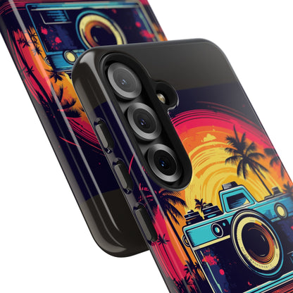 Retro Camera Sunset Tough Phone Case
