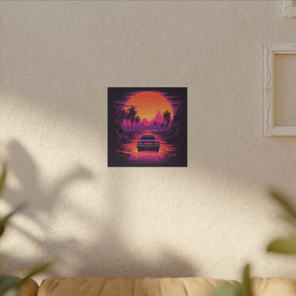Drive-In Night Canvas Print