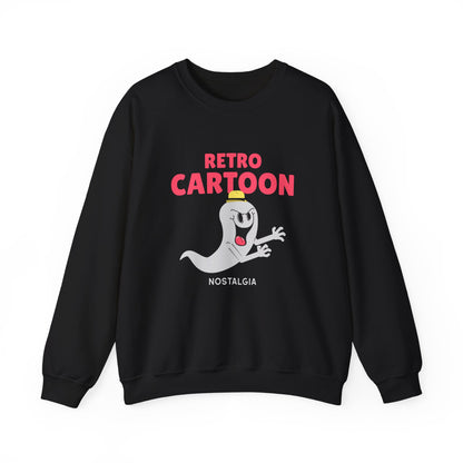 Retro Cartoon Ghost Sweatshirt