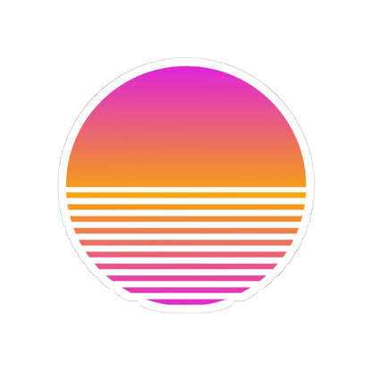 Sunset Grid Sticker
