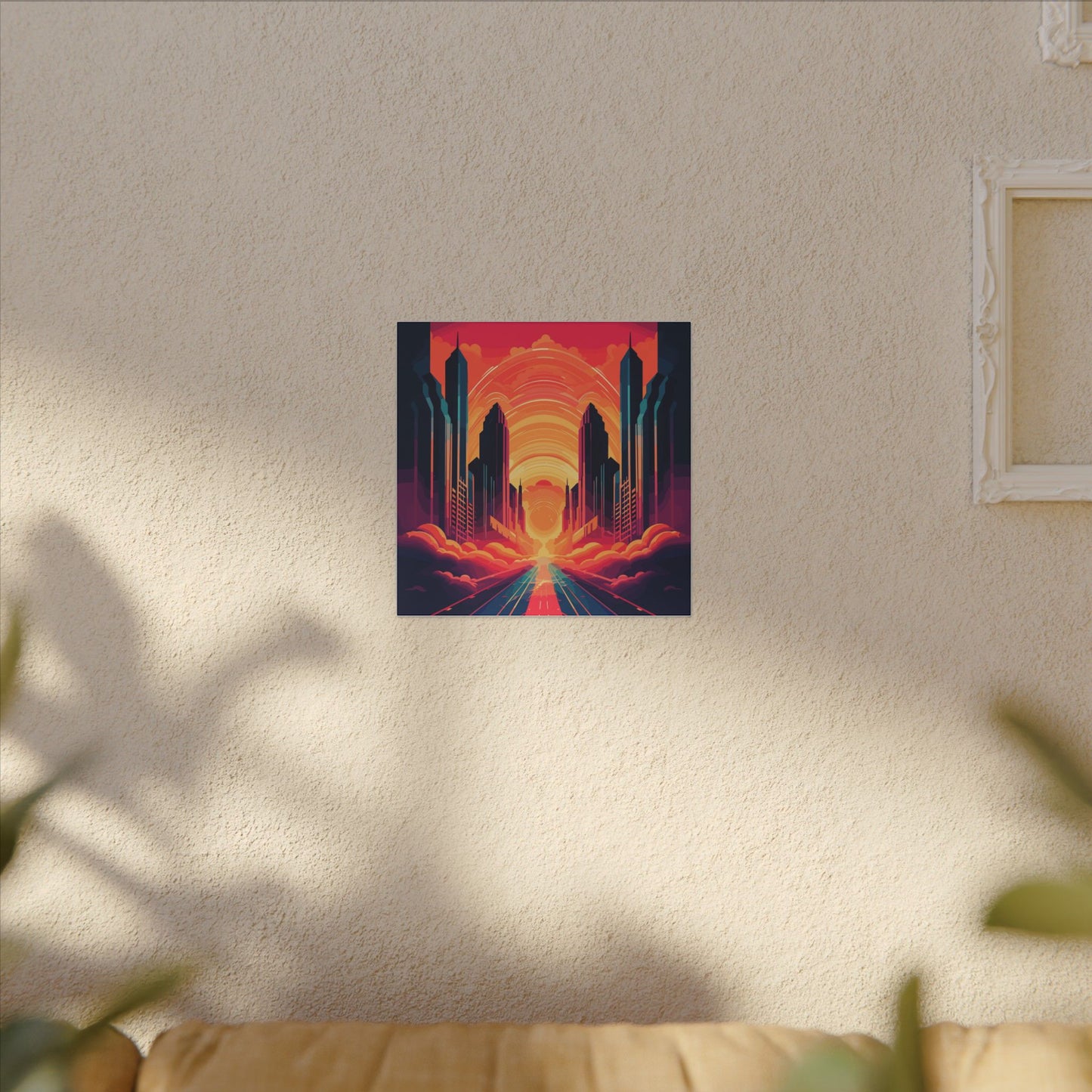 Twin Palms Canvas Print
