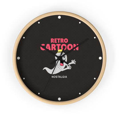 Retro Cartoon Ghost Wall Clock