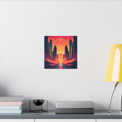 Twin Palms Canvas Print