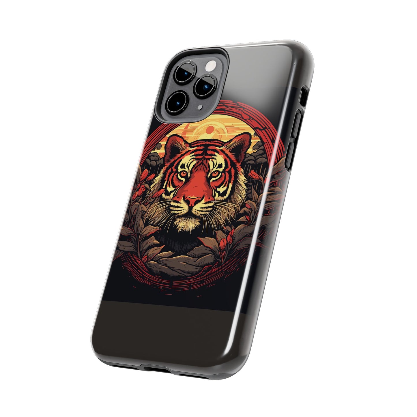 Tiger Wreath Tough Phone Case