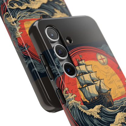 Tall Ship Storm Tough Phone Case