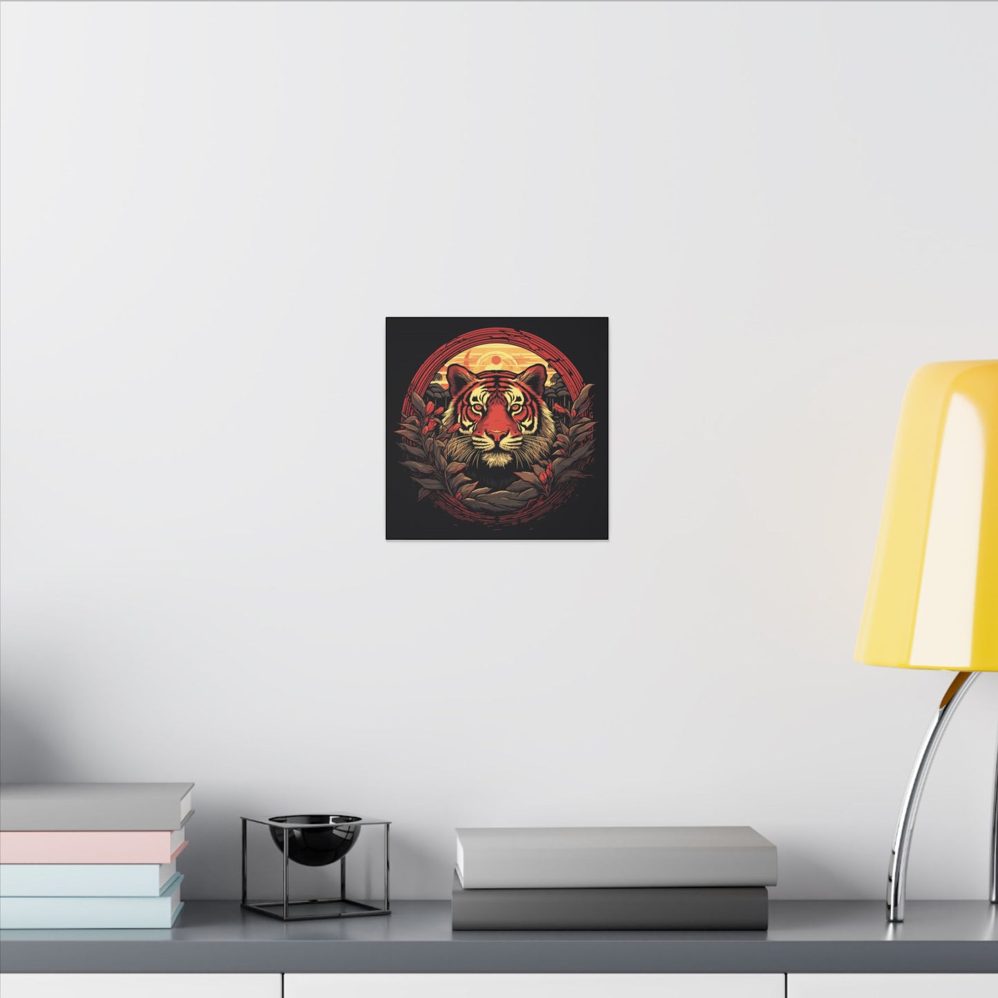 Tiger Wreath Canvas Print