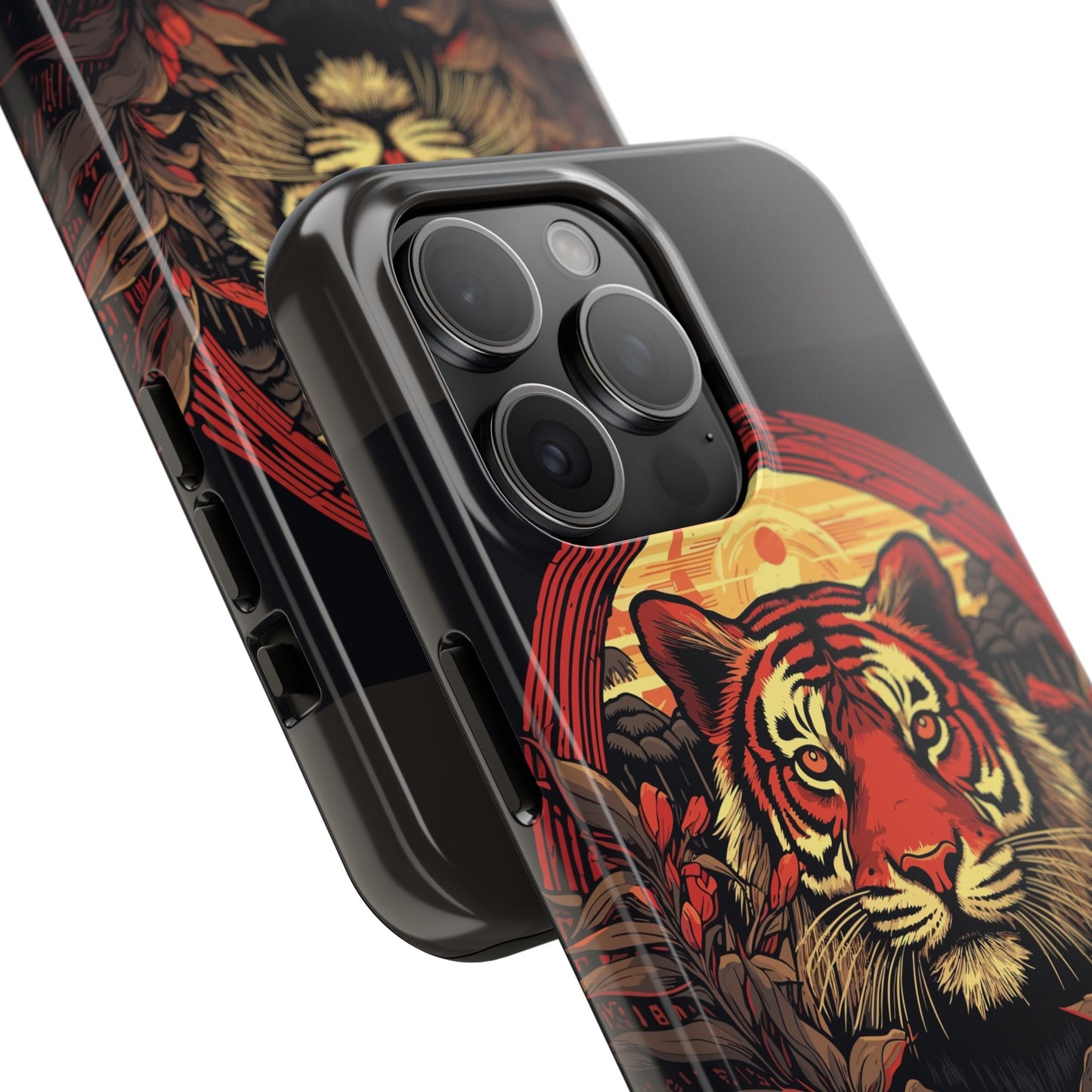 Tiger Wreath Tough Phone Case