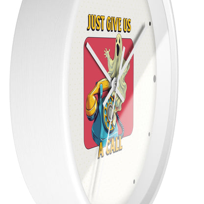 Just Give Us a Call Wall Clock