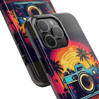 Retro Camera Sunset Tough Phone Case