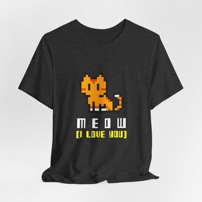 Meow Pixel Cat Tee