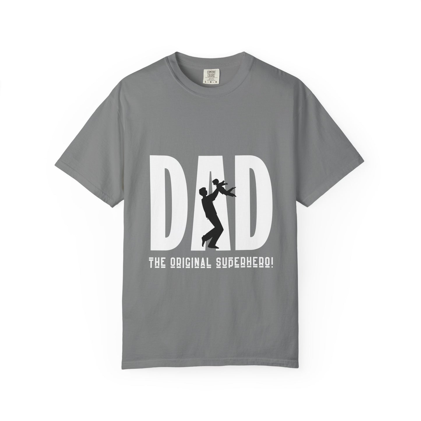 DAD The Original Superhero Shirt | Heavyweight Vintage Style Dad Tee | Perfect Father’s Day Gift