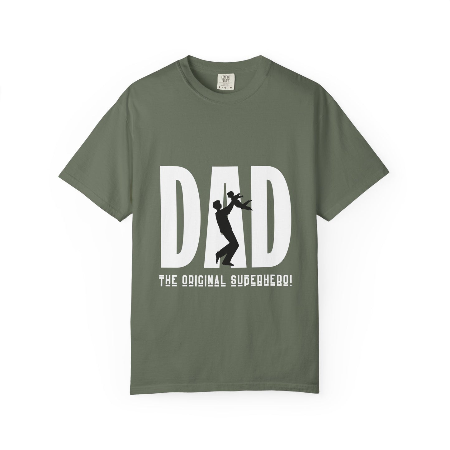 DAD The Original Superhero Shirt | Heavyweight Vintage Style Dad Tee | Perfect Father’s Day Gift