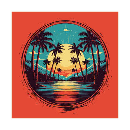 Palm Island Square Art Print
