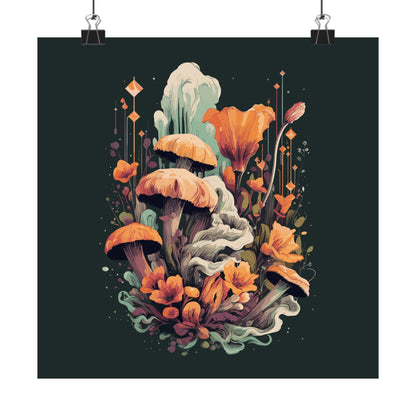 Midnight Garden Square Art Print