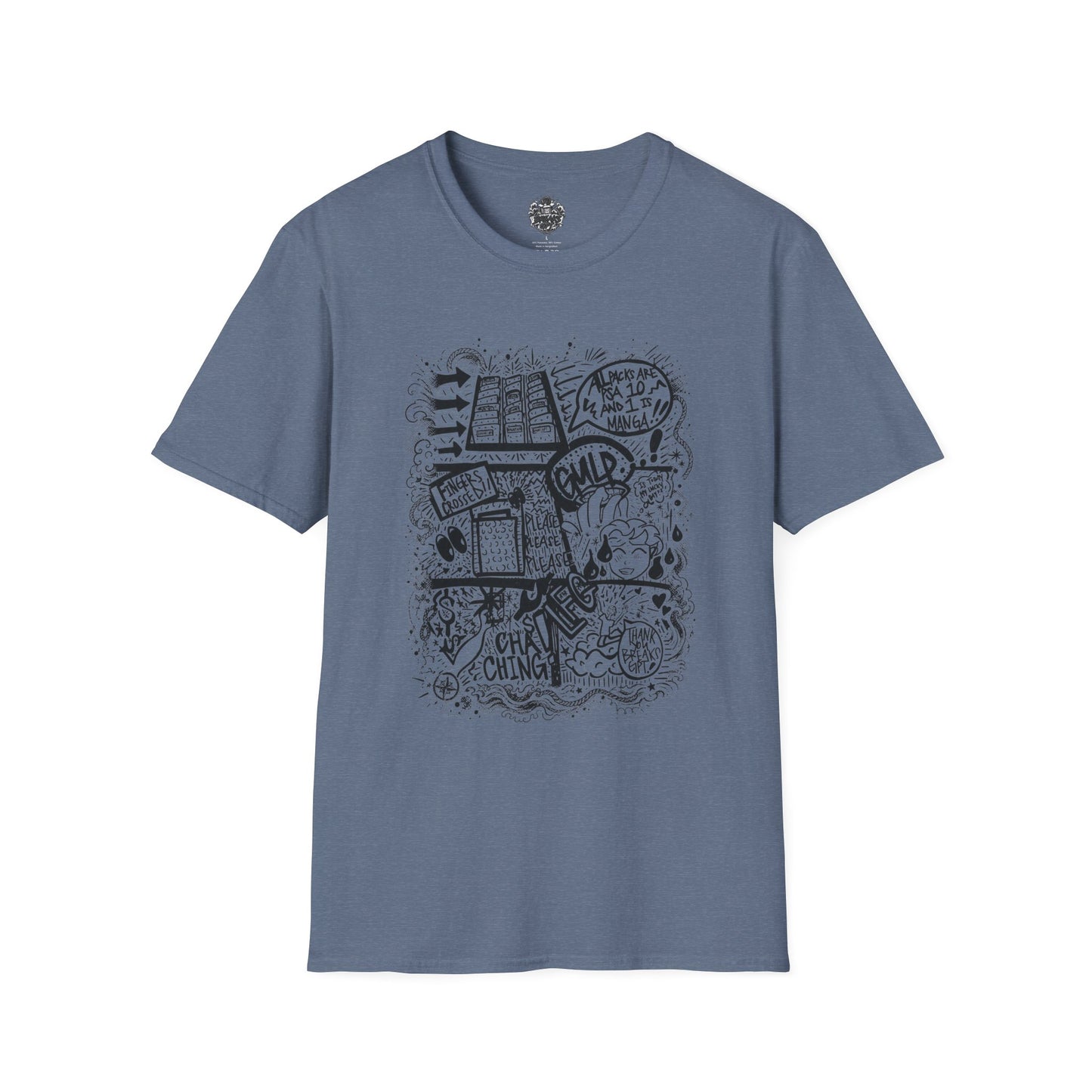 BreaksGPT Manga Card Breaker T-Shirt | Pirate Trading Card Graphic Tee
