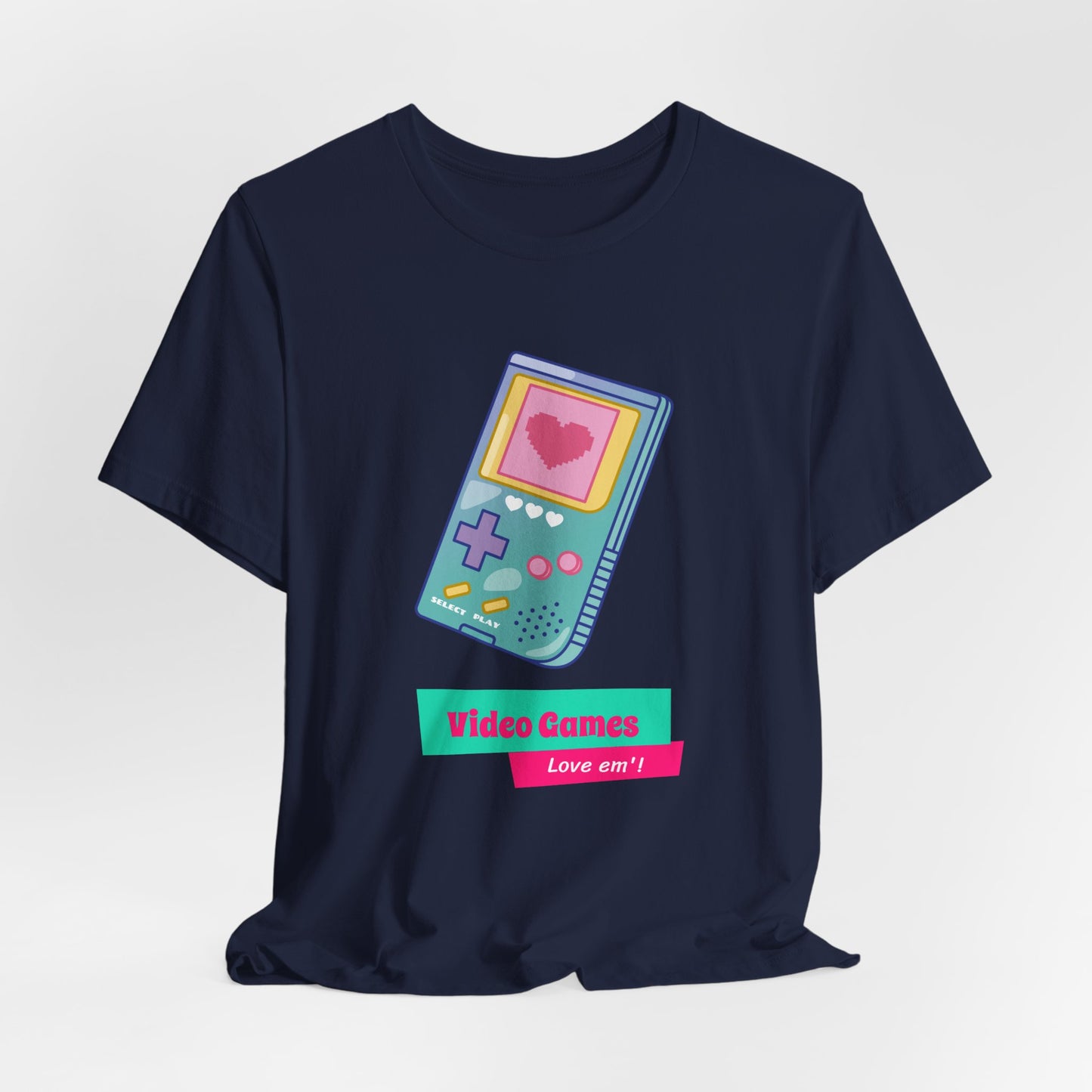 Video Games Love Em Handheld Tee