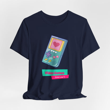 Video Games Love Em Handheld Tee