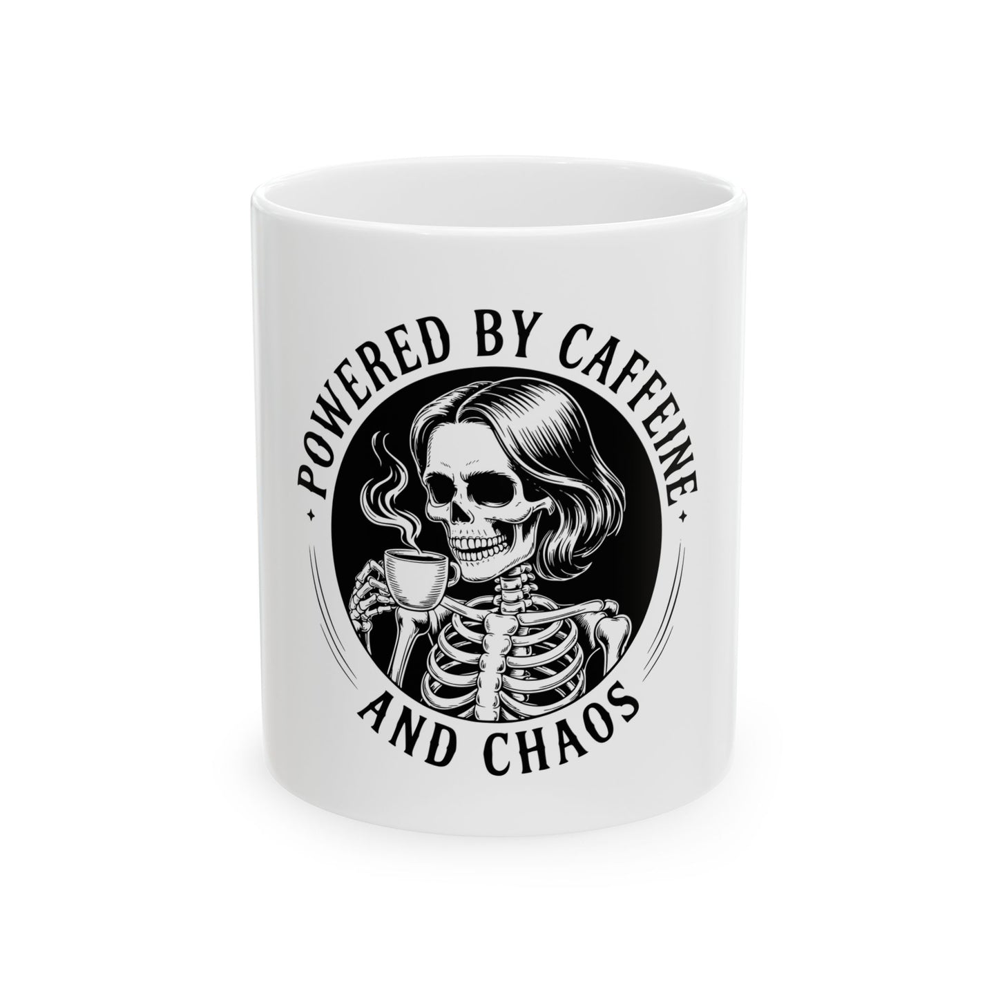 Powered by Caffeine and Chaos Coffee Mug
