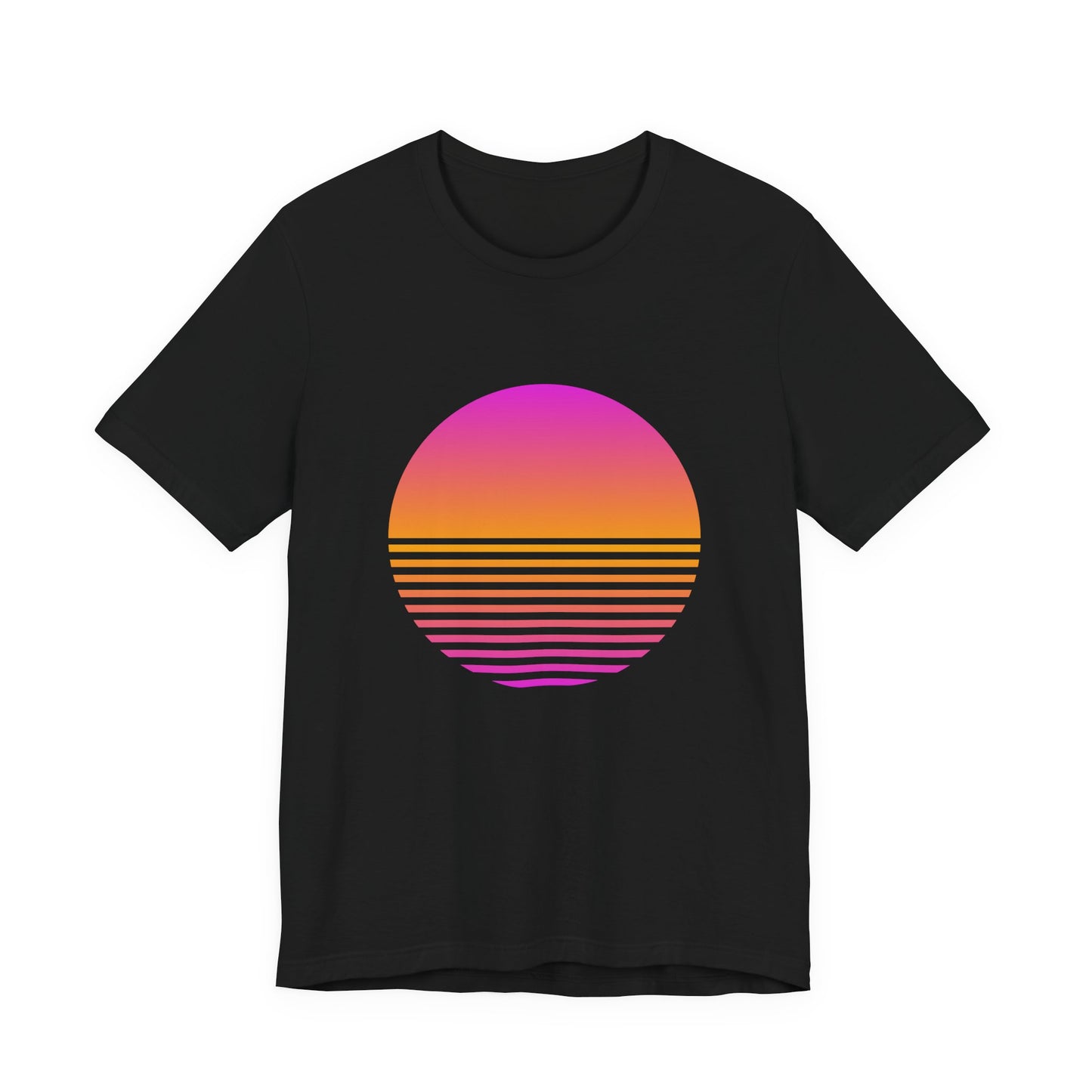 Sunset Grid synthwave sunset soft Bella Canvas unisex tee